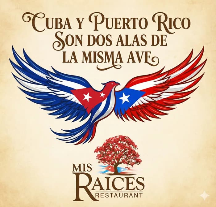 Cuba y Puerto Rico, dos alas de la misma ave — emblema de Mis Raíces